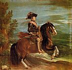 Horseback Canvas Paintings - Philip IV on Horseback